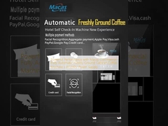 マカスの強力なパフォーマンス 商用全自動新鮮な土のキャビネット カフェマシンのAC230V電源