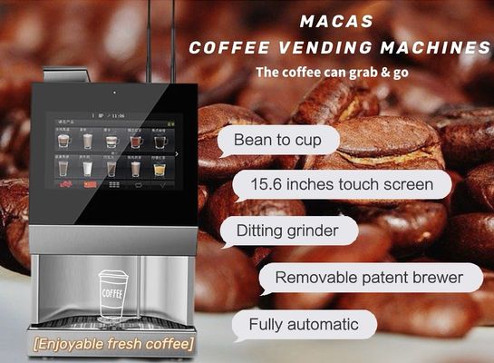 購入 レストラン スマート 豆からカップのコーヒー 自動販売機 プログラム可能な設定 オンライン製造