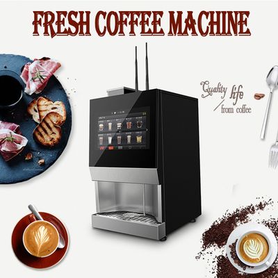 購入 15.6インチスクリーン テーブルトップ 豆からカップコーヒー 自動販売機 オンライン製造
