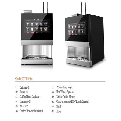 EVOACAS 商用自動カウンターテーブルコーヒー販売機 ステンレス鋼 完全自動