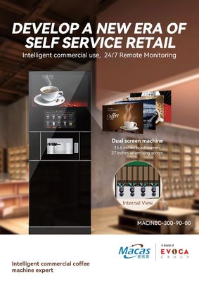 良い価格 Commercial Espresso Vending Machine 220VAC 2800W with 15.6 Inch Touch Screen オンライン