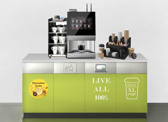 良い価格 忙しい施設のための最先端の豆からカップコーヒー販売機であなたの飲料サービスを簡素化してください オンライン