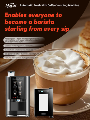 良い価格 Best Fresh Milk Automatic Espresso Coffee Vending Machine suits in Coffee Shops オンライン